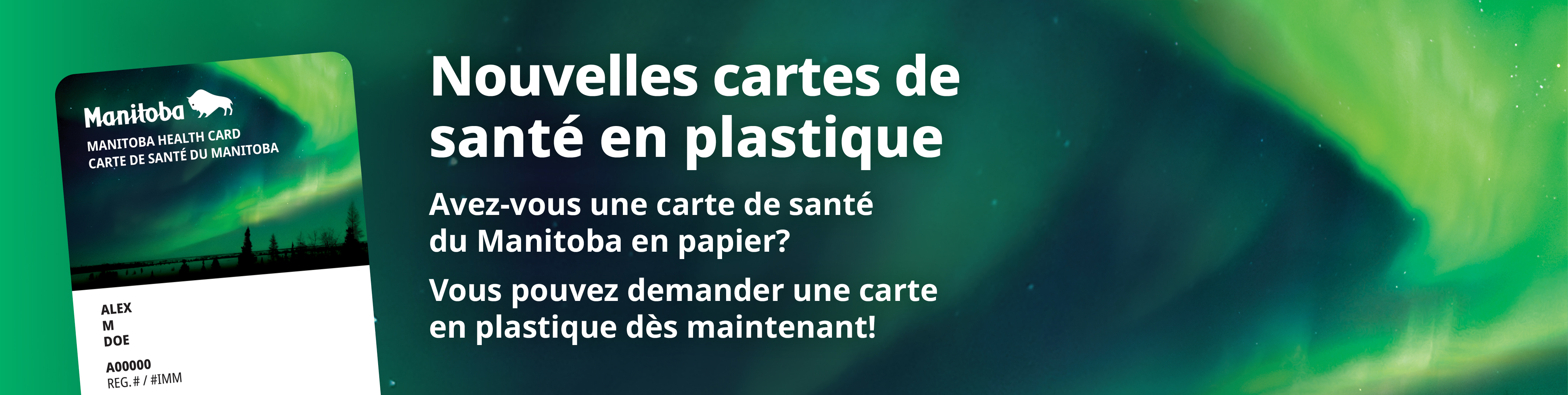 Nouvelles cartes de sant� en plastique 